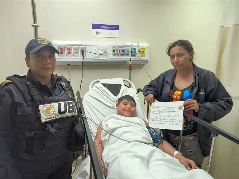 El padre de Jorgito ha descartado cualquier lesión en su hijo, quien fue encontrado sano y a salvo en Juárez. Foto: Municipio de Juárez, NL