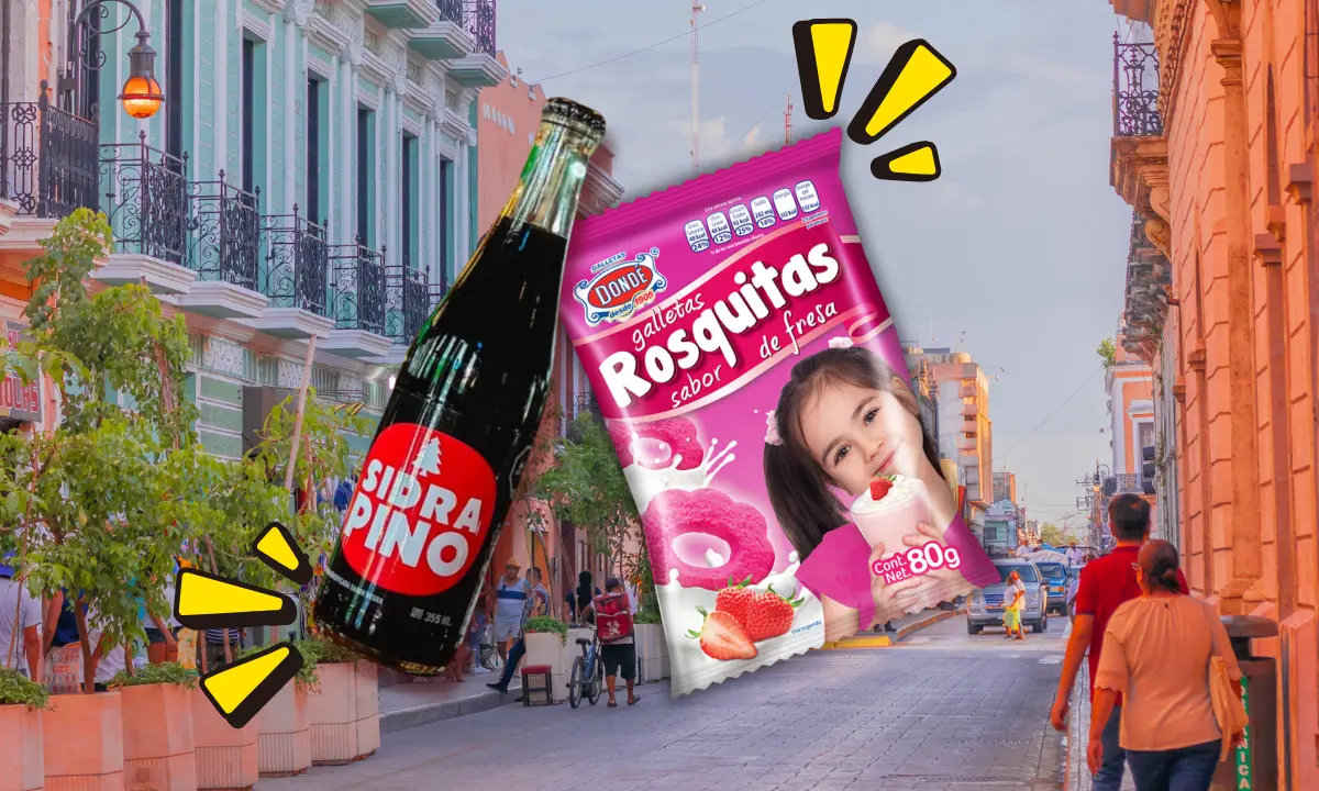 La Sidra Pino y las Rosquitas de fresa son parte de la infancia y la juventud de muchos yucatecos Foto: Sidra Pino/Dondé/Canva