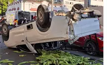 Trasladaba heridos por bala cuando provoca un accidente con volcadura en Ciudad Victoria Trasladaba heridos por bala cuando provoca un accidente con volcadura en Ciudad Victoria