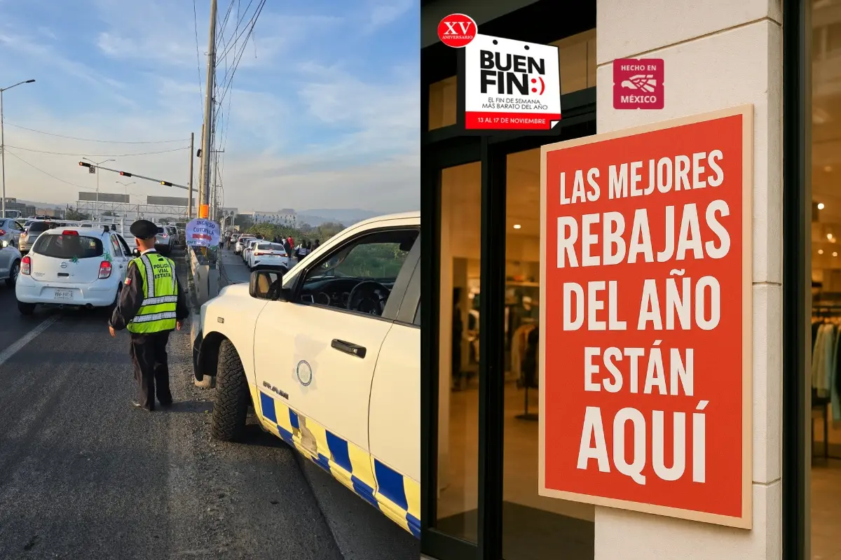 Policías de tránsito en Jalisco/Promoción Buen Fin 2025 Foto: X(Twitter) @JaliscoVial/@ElBuenFin