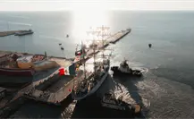 Buque Escuela Cuauhtémoc: reencuentro de familias en el arribo a Progreso Buque Escuela Cuauhtémoc: reencuentro de familias en el arribo a Progreso