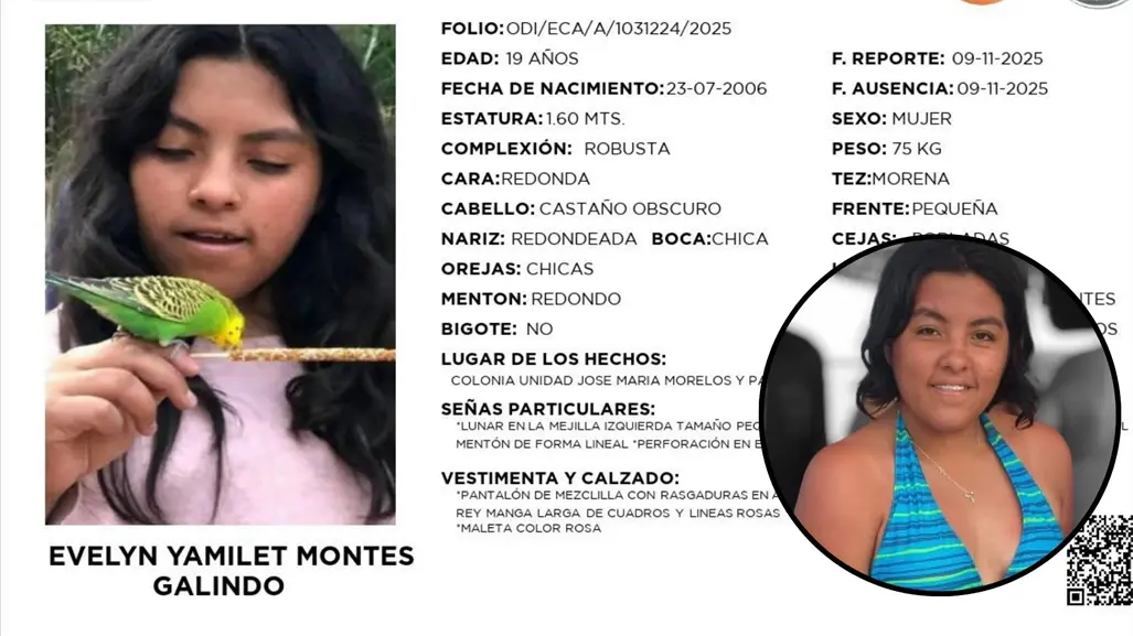 Desaparece Evelyn Yamilet, de 19 años; creen que viajó a Coahuila con su novio