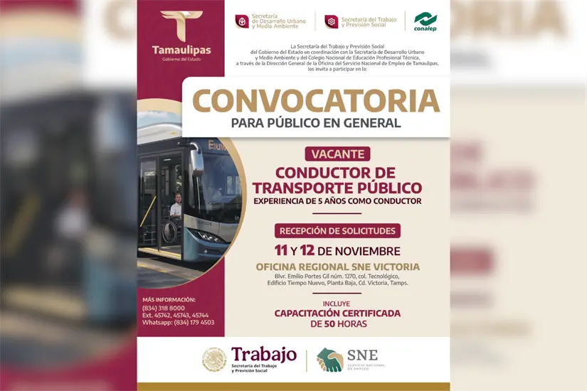Convocatoria para la capacitación de operadores de transporte público. Foto: Carlos García