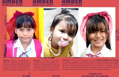 Desaparecen 3 menores en El Carmen, Nuevo León; activan Alerta Amber