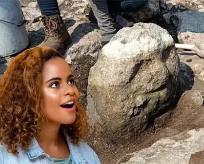Nuevo descubrimiento arqueológico en Yucatán: hallan cerca de Mérida escultura maya de un "señor anciano"