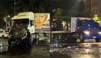 VIDEO | Fuerte choque entre tráilers causa cierre vial por dos horas en Eje Central, CDMX