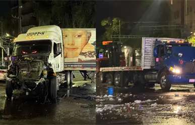 VIDEO | Fuerte choque entre tráilers causa cierre vial por dos horas en Eje Central, CDMX