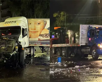 VIDEO | Fuerte choque entre tráilers causa cierre vial por dos horas en Eje Central, CDMX