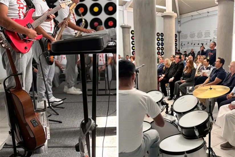 imagen recuadro Inaugurar una escuela de música en un centro de reinserción es un paso importante hacia la rehabilitación y la esperanza. Foto: Marco de la Garza