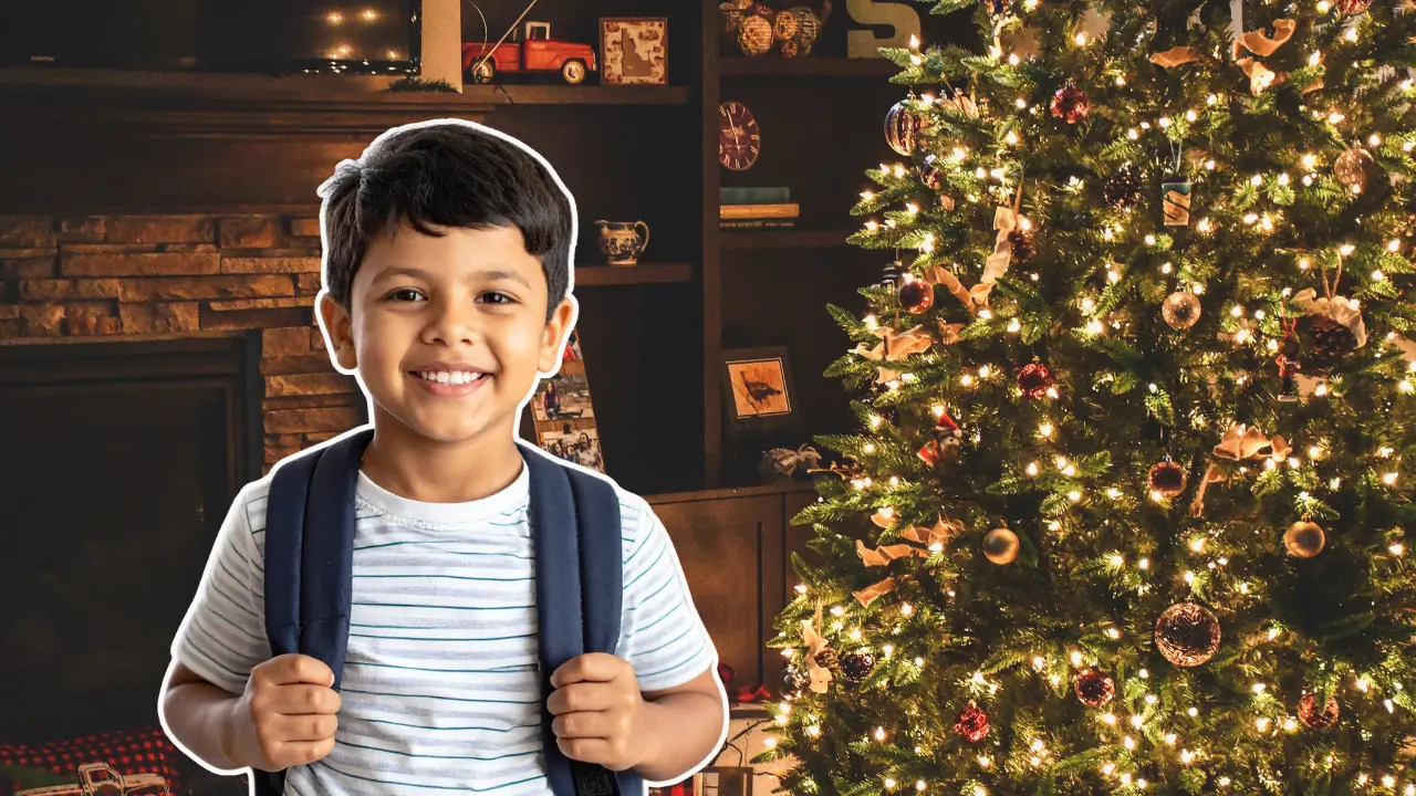 Las vacaciones de diciembre 2025 en Edomex comenzarán el 22 de diciembre y terminarán el 9 de enero, según la SEP. Foto: Canva