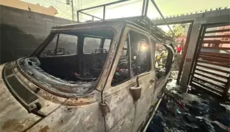 VIDEO | Mujer embarazada resulta lesionada durante incendio en Monterrey