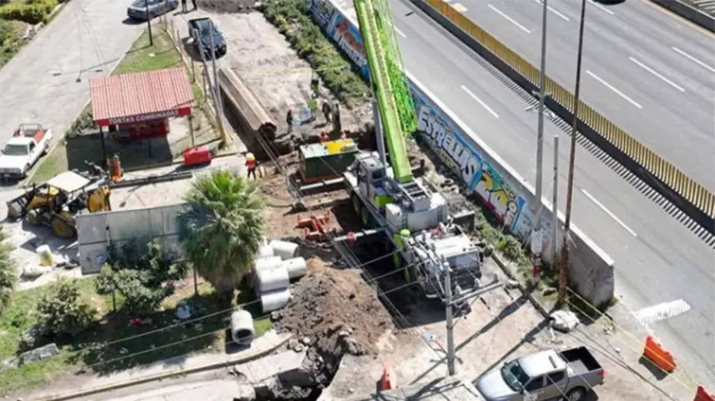 Accidente en obra hidráulica de Ixtapaluca deja saldo de dos fallecidos y un herido