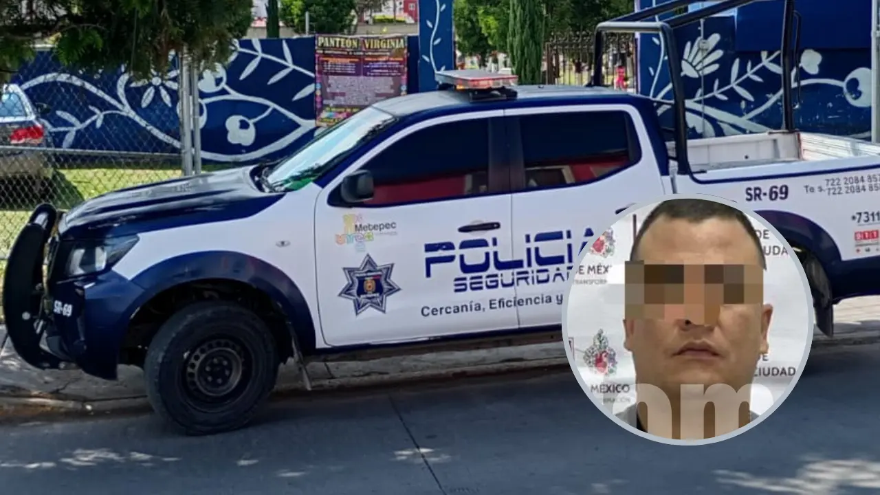 Durante un operativo con apoyo de la Policía de Metepec, autoridades lograron la detención de un grupo criminal. Foto: FB/ Policía Municipal de Metepec (Canva)