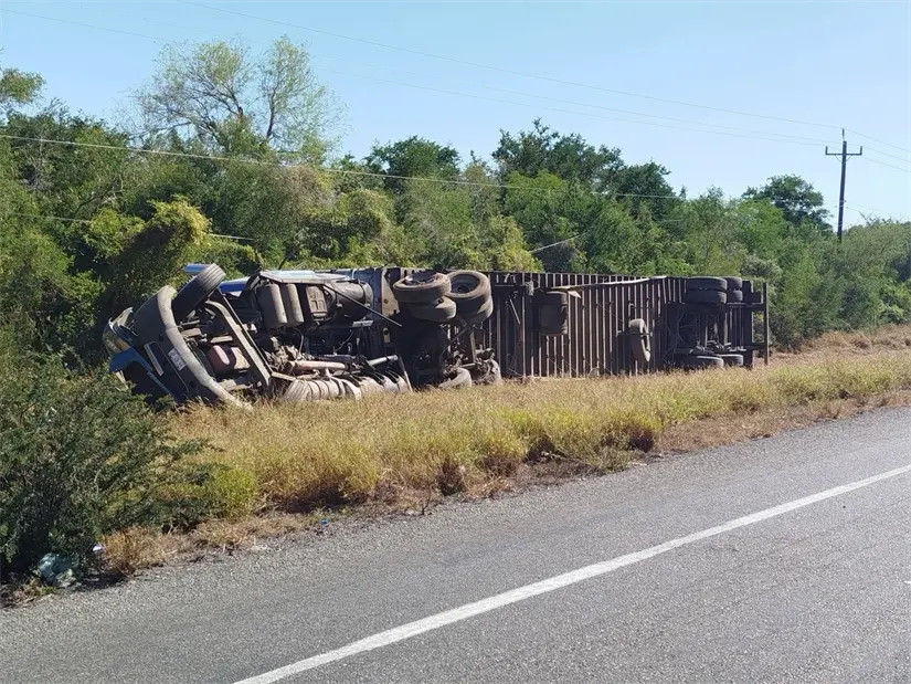 imagen recuadro Choque carretera Victoria-Matamoros. FOTO | Prensa Libertad