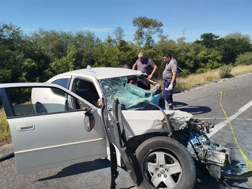 imagen recuadro Choque carretera Victoria-Matamoros. FOTO | Prensa Libertad