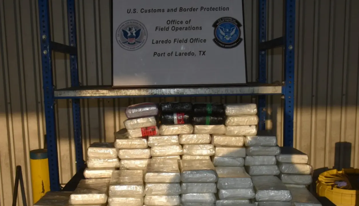 La droga fue valuada en más de 16 millones de dólares, convirtiéndose en uno de los decomisos más significativos en lo que va del año en la frontera de Texas. Foto: Investigaciones de Seguridad Nacional