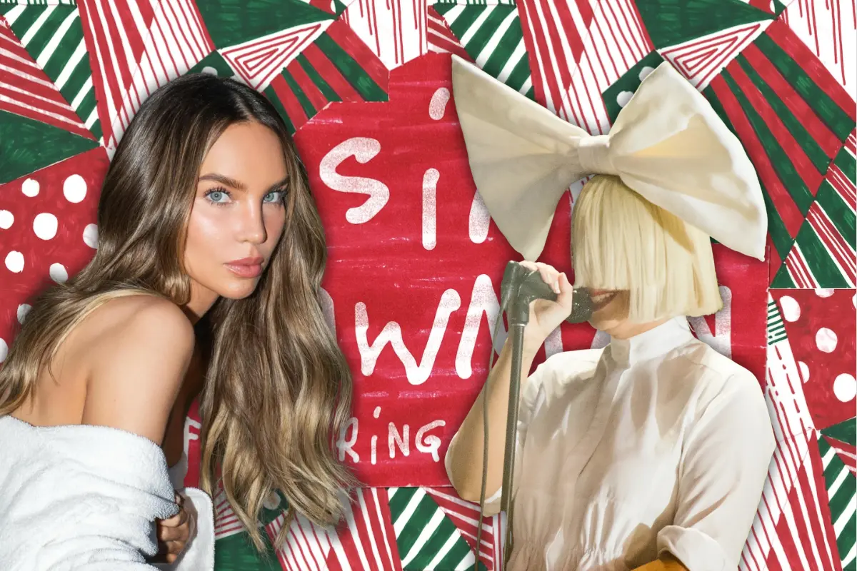 Sia y Belinda anuncian colaboración navideña (Foto: IG @belindadpop, @siamusic / Canva)