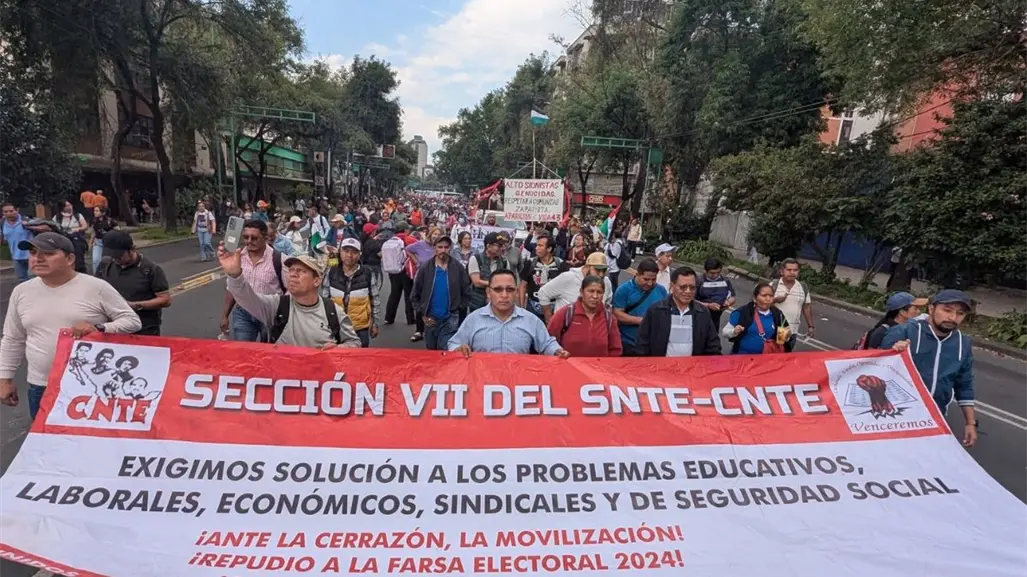 CNTE anuncia paro de 48 horas y advierte que "colapsará" la CDMX este 13 y 14 de noviembre