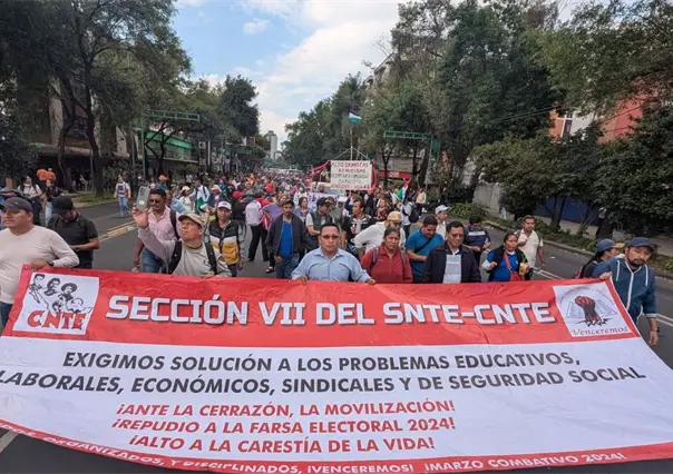 CNTE anuncia paro de 48 horas y advierte que "colapsará" la CDMX este 13 y 14 de noviembre