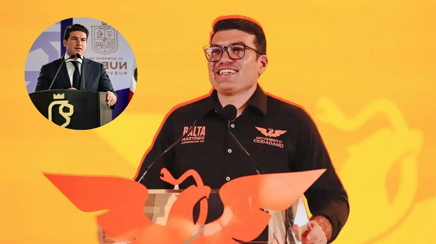 Baltazar Martínez Ríos, Coordinador Estatal de Movimiento Ciudadano en Nuevo León Foto: FB/ Canva