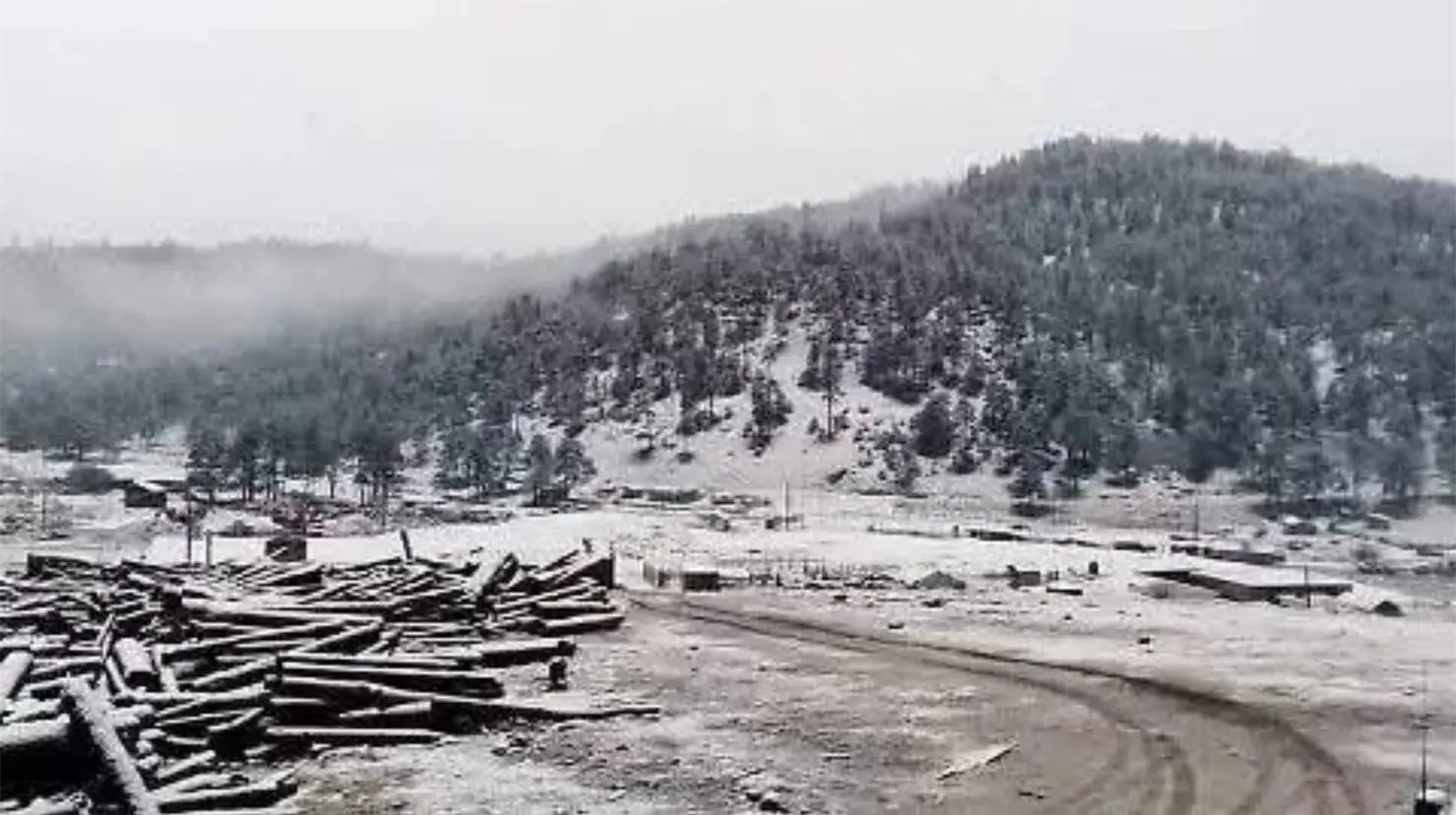 La Rosilla ha registrado heladas intensas durante esta temporada. Foto: FB Durango corazón de México.