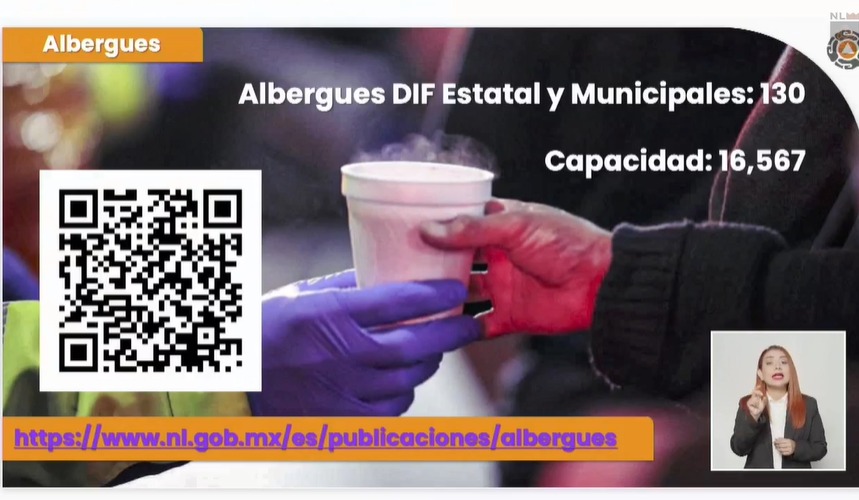 ¿Cuántos albergues hay activos en Nuevo León?
