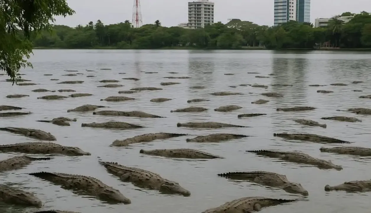 La Secretaría de Desarrollo Urbano y Medio Ambiente (SEDUMA) avanza en la elaboración de un censo estatal de cocodrilos para conocer el estado actual de la especie en la entidad. Foto: SEDUMA