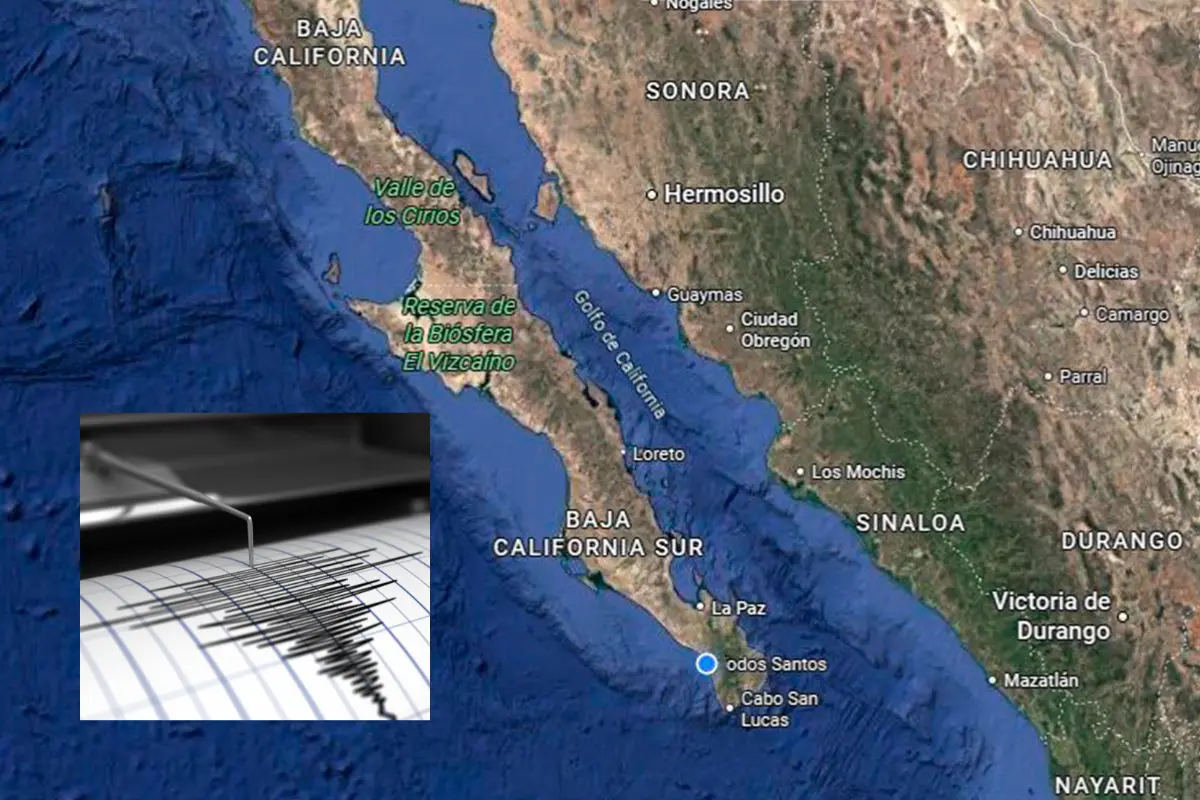La península de Baja California se ubica en un territorio de movimientos telúricos; descubre qué dice la ciencia respecto a los ocurridos en el Mar de Cortés. Fotos: Google Maps | Canva.