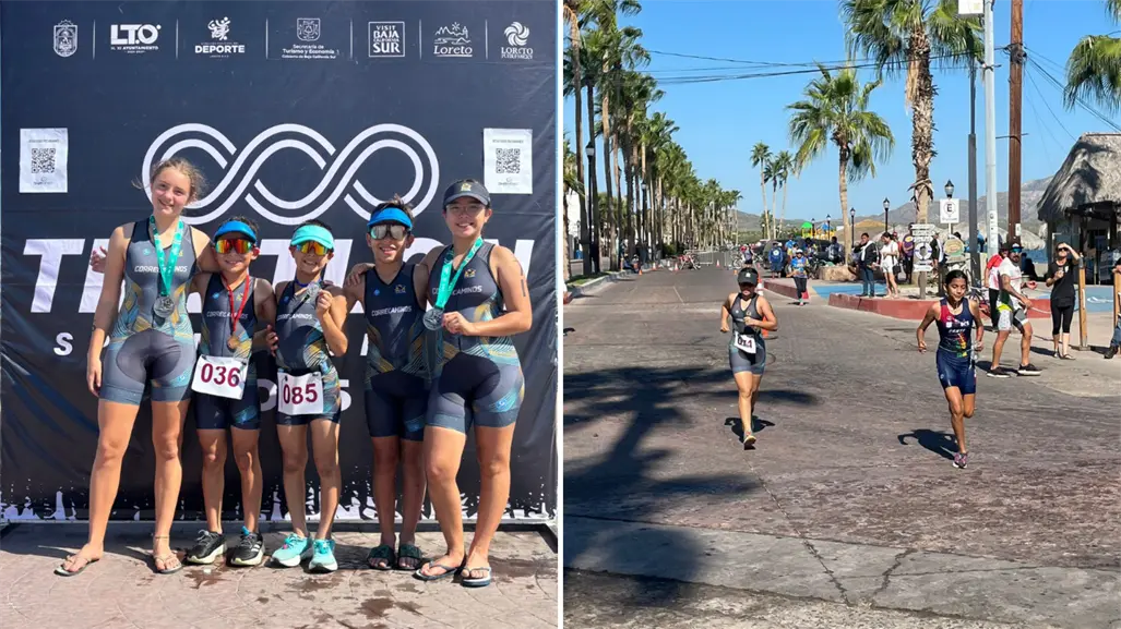 Triatlón Sprint Loreto 2025: campeones infantiles brillan en la final estatal de BCS