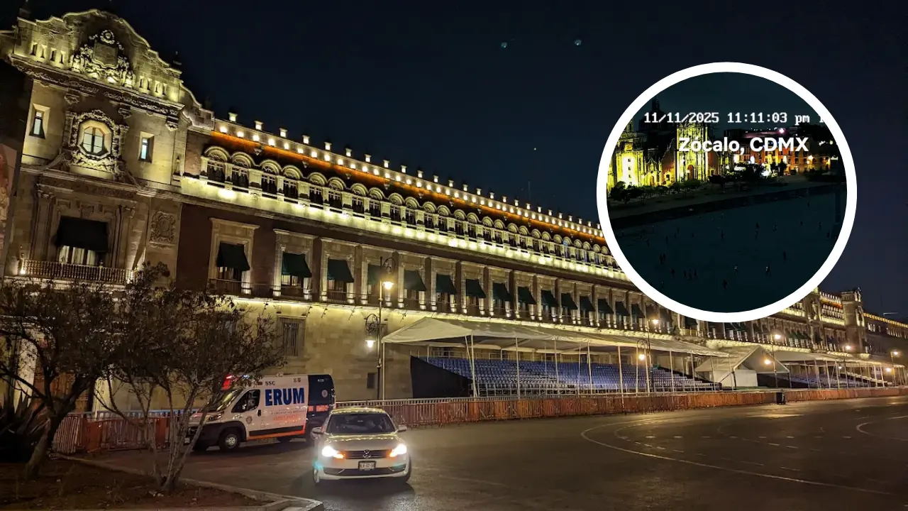 De fondo Plaza de la Constitución, luces extrañas. Foto: Maps Russell Palmiter | Captura de pantalla