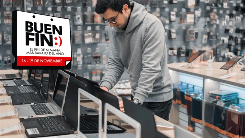 imagen recuadro Persona decidiendo qué computadora comprar. Foto: Canva.