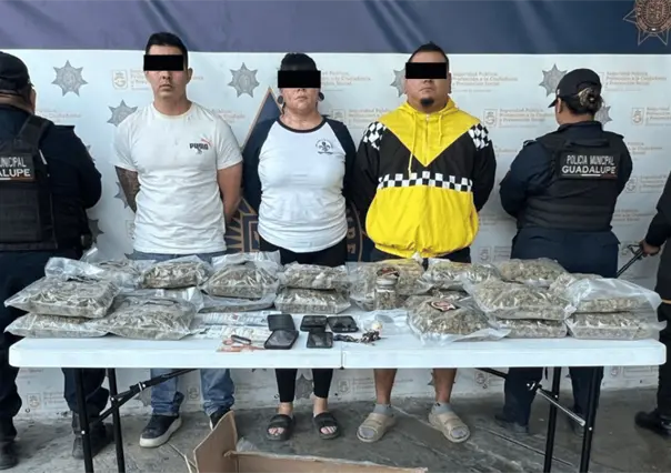 Desarticulan puntos de venta de droga en Guadalupe