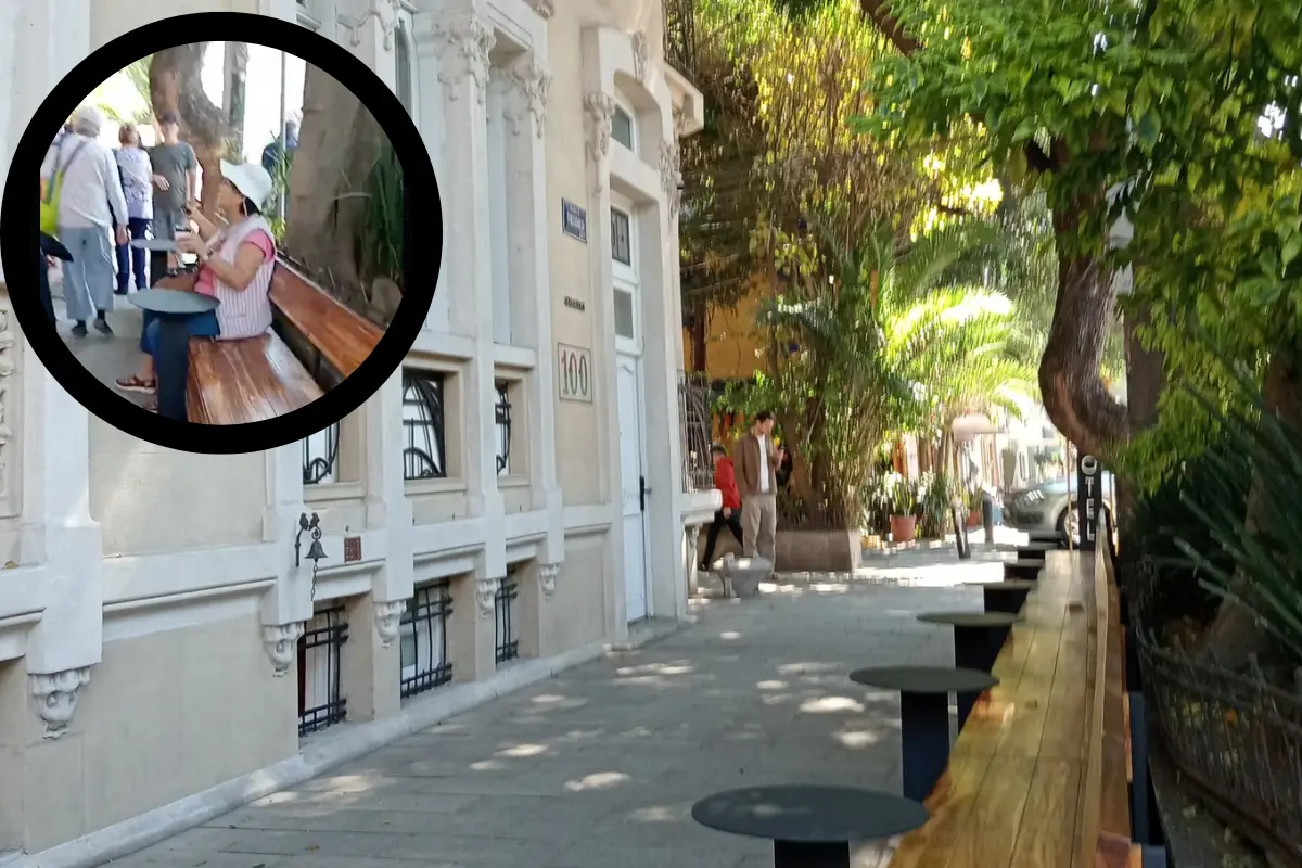 Corren a abuelitos de cafetería. Foto: X @LaColoniaJuarez