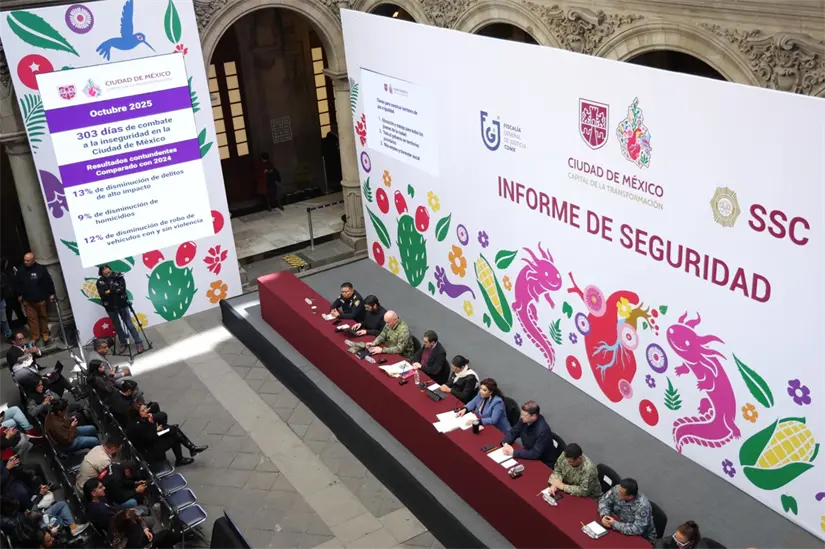 imagen recuadro Informe de Seguridad de la CDMX. Foto: X @ClaraBrugadaM
