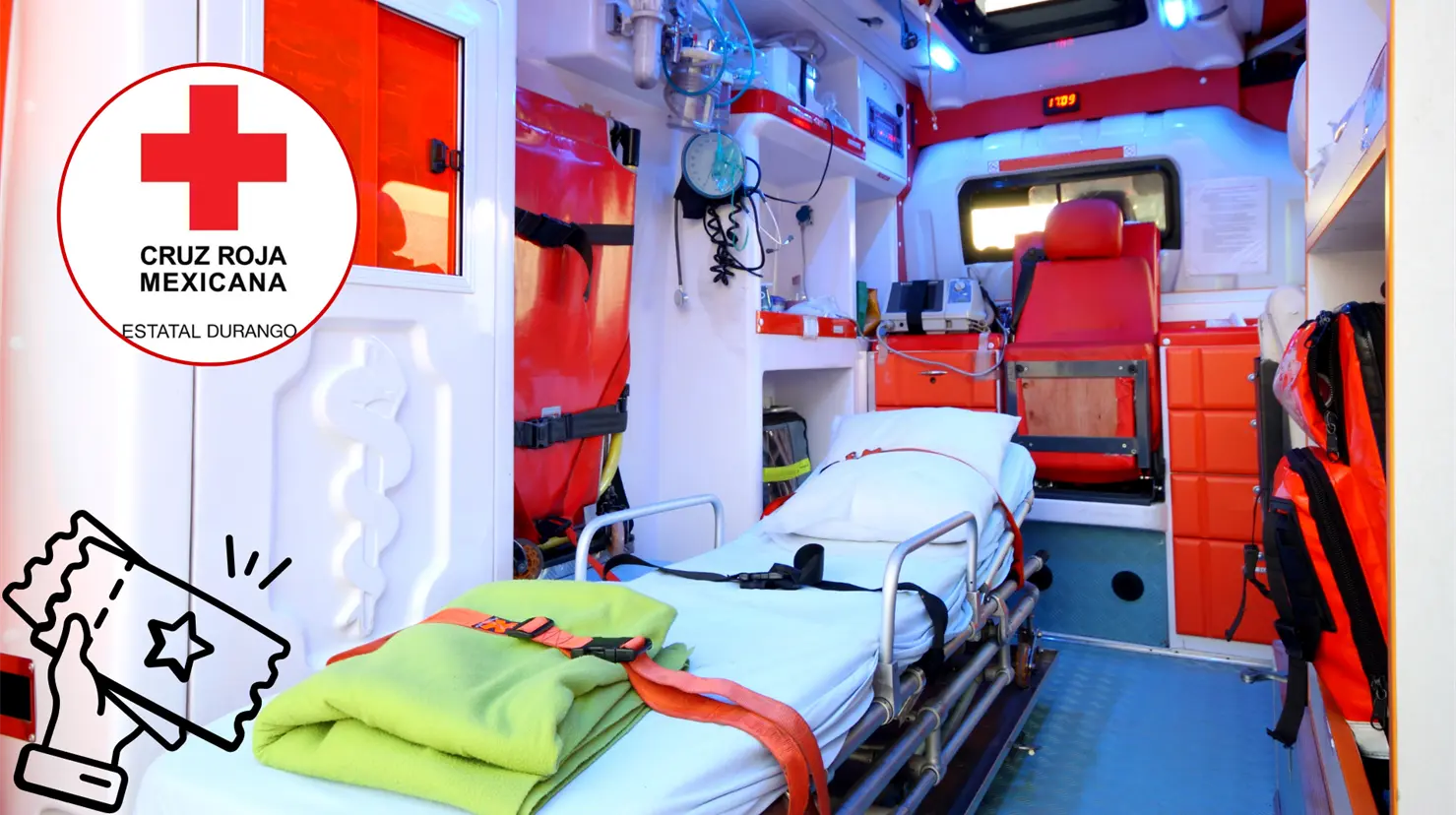 La Cruz Roja de Durango organiza una rifa entre amigos. Foto: Especial.