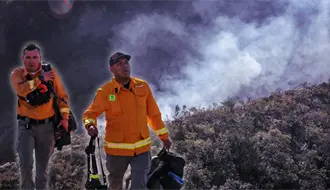 Incendio en Cerro de las Mitras activa operativo aéreo de Protección Civil de Nuevo León