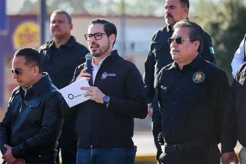 imagen recuadro El alcalde de Santiago, David de la Peña, también hizo un exhorto a los ciudadanos a aprovechar los desuentos catastrales por El Buen Fin 2025 en Nuevo León. Foto: Gobierno de Santiago