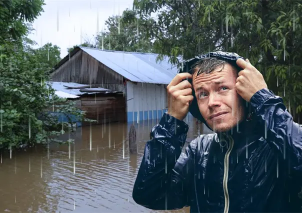 Lluvias torrenciales y riesgo de inundaciones en Quintana Roo por canal de baja presión