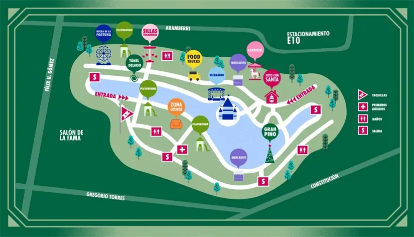 Mapa de Luztopía. Foto: Luztopía