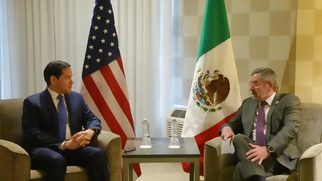 Juan Ramón de la Fuente se reúne con Marco Rubio en Ontario, Canadá, en el marco del G7