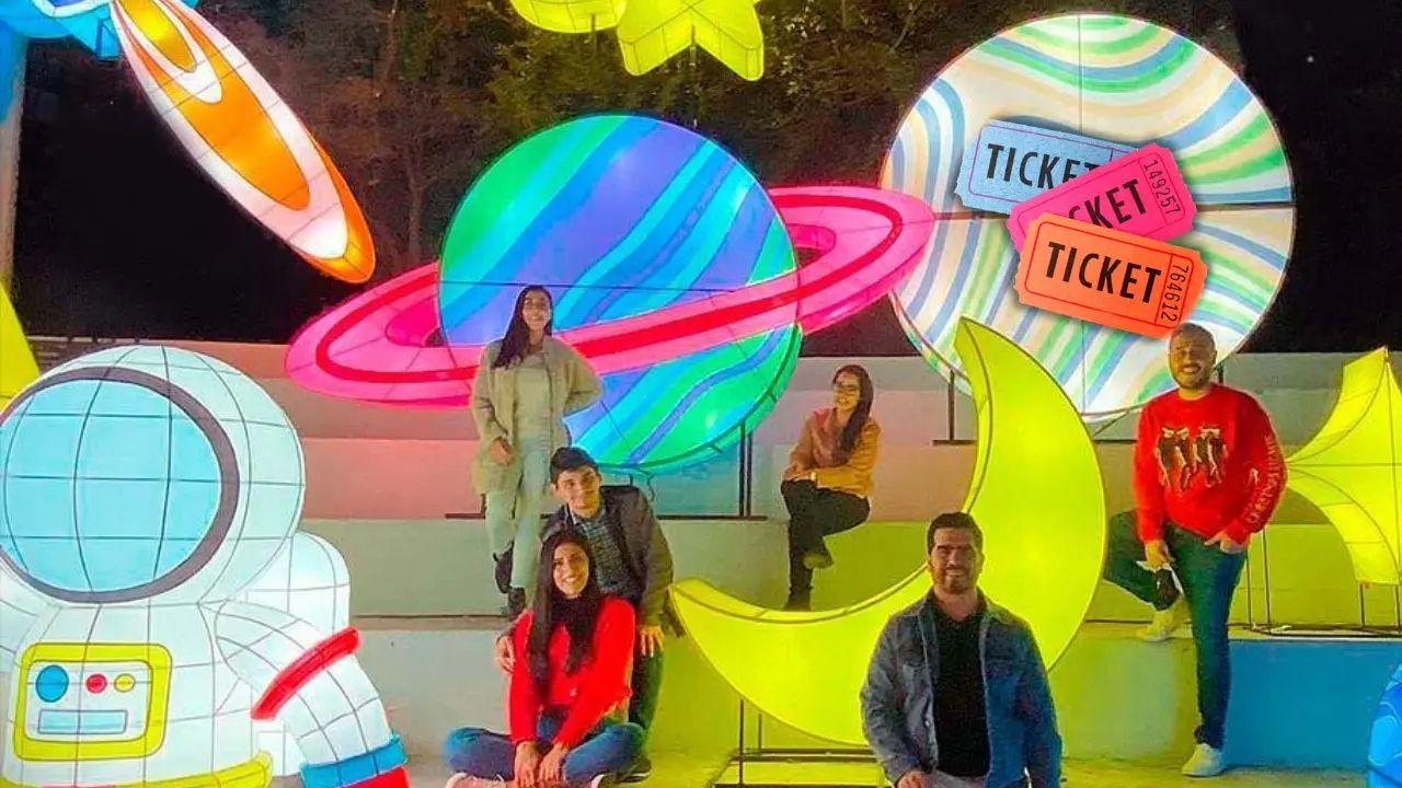 Personas en Luztopía. Foto: Instagram Luztopía