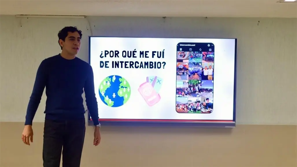 Alumno de FACPYA inspira a sus compañeros con su experiencia de intercambio en España