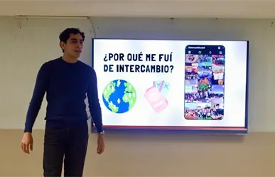 Alumno de FACPYA inspira a sus compañeros con su experiencia de intercambio en España