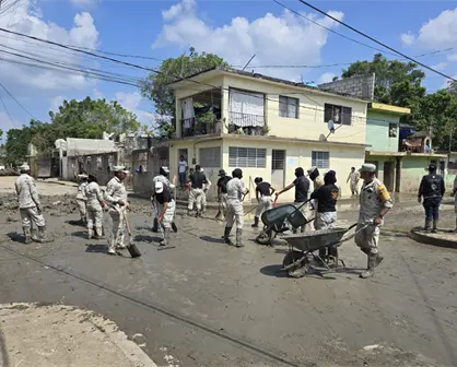 Terminan labores de limpieza en 5 estados afectados por lluvias; reconstrucción iniciará en 2 semanas