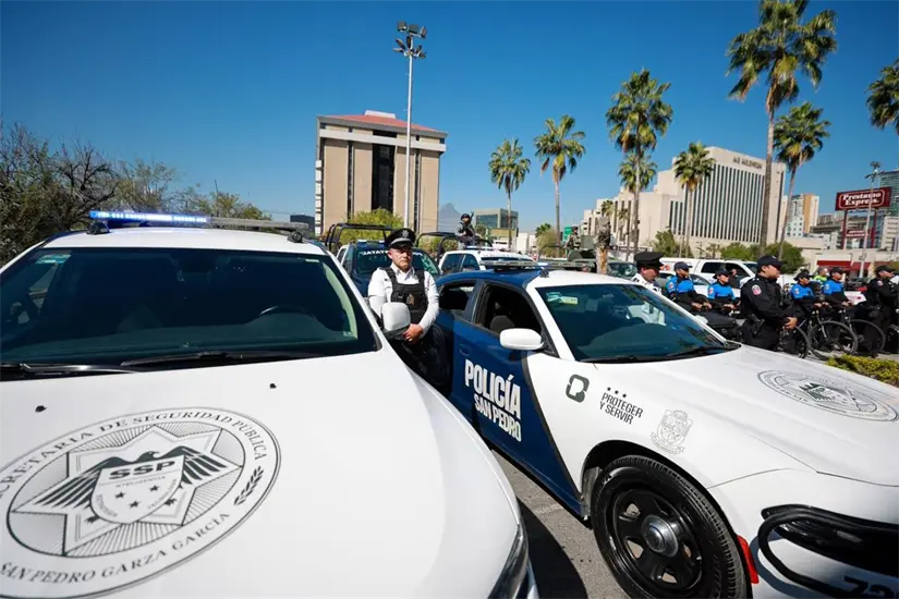 Para el Buen Fin 2025, San Pedro incrementa la vigilancia con más de 700 elementos para proteger a los compradores. Foto: Yarince Torres