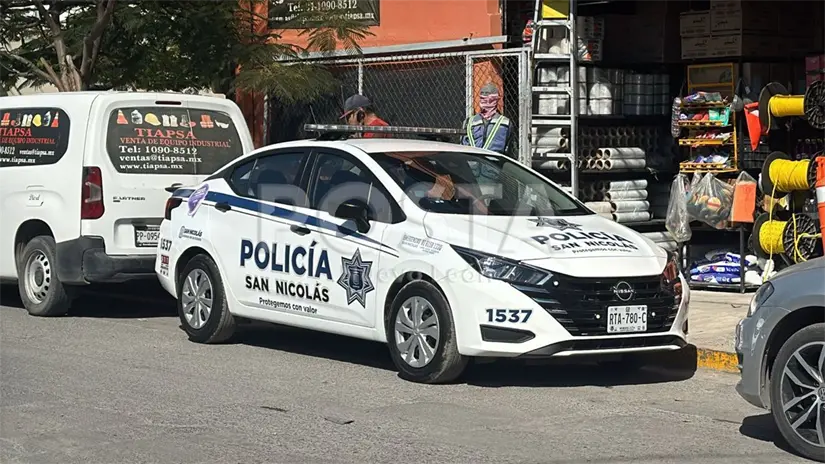 imagen recuadro El violento asalto se registró en el cruce de Océano Pacífico y Puerto Tampico, en la colonia La Fe, dentro del municipio de San Nicolás de los Garza. Foto: POSTA.