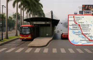 Estas serán todas las estaciones del BRT en el sur de Tamaulipas