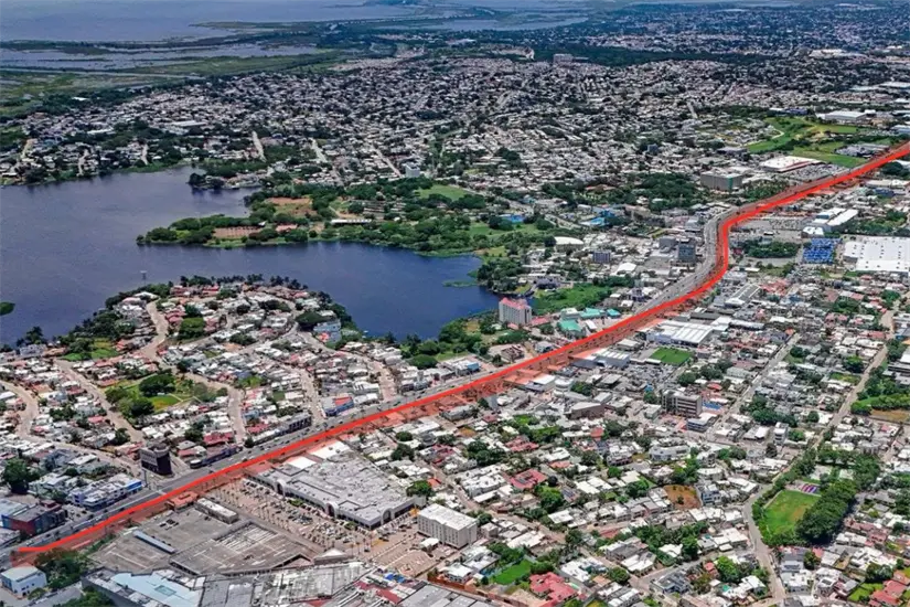 imagen recuadro El recorrido de BRT se realizará por toda la Avenida Hidalgo Foto: FB