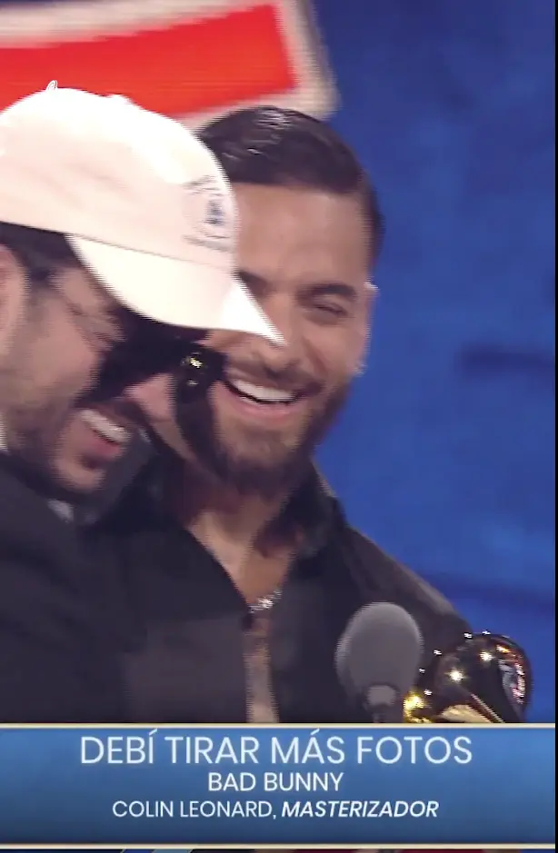 Bad Bunny y Sergio Ramos. Foto: Latin Grammy.