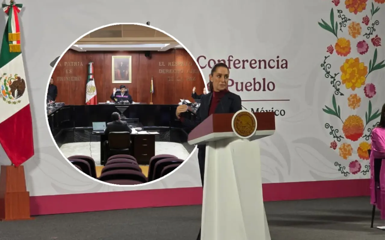 Claudia Sheinbaum y Pleno de la Suprema Corte de Justicia de la Nación. Foto: X (@SCJN) / Mario Flores